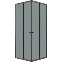 Душевой уголок Niagara Eco NG-1008-14QT 80x80x190 (черный/стекло тонированное)