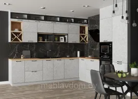 Кухня угловая Ройс 3.0х2.8м - Гранит Маус (ДСВ Мебель)