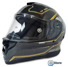 Мотошлем AIM RH365 365-012-L (L, Carbon Kaiqi Golden)