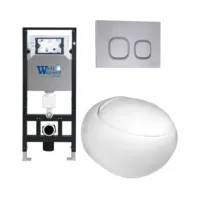 Унитаз подвесной с инсталляцией WeltWasser Amberg 506 Jeckenbach 004 GL-WT Amberg RD-CR