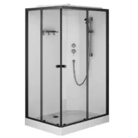 Душевая кабина AM.PM X-Joy 120x80 / W94C-403-12080BT (черный матовый/прозрачное стекло)