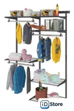 Вешалка-гардероб Практик Optima G120 (графит)