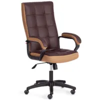 Кресло офисное TetChair Trendy экокожа/ткань (коричневый/бронзовый)