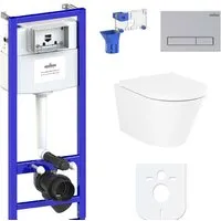 Унитаз подвесной Lavinia Boho Relfix Biore Rimless 7 в 1 87040099 (матовый пластик)