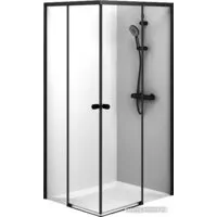 Душевой уголок AM.PM X-Joy Square Slide 120x80 W94G-403-12080-BТ (черный/прозрачное стекло)