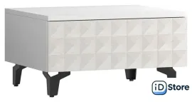 Тумба Shtabe Simple 7001 эко (травертин/белый/черный)