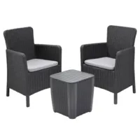 Комплект садовой мебели Keter Trenton balcony / 231695 (графит)