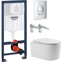 Унитаз подвесной Grado GD-W204T GROHE Rapid SL 38721001 (с кнопкой смыва)