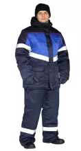 Костюм зимний «ВЕКТОР-УЛЬТРА» куртка+полукомб, цвет т.синий (У) КЗ 22