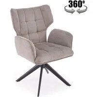 Стул с подлокотниками Halmar K601 (серый/черный)