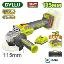Угловая шлифмашина Dyllu DTLAP5322 (с 2-мя АКБ, кейс)