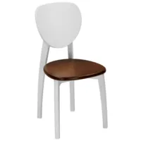 Стул Woodville Окава / 619690 (белый/миланский орех)