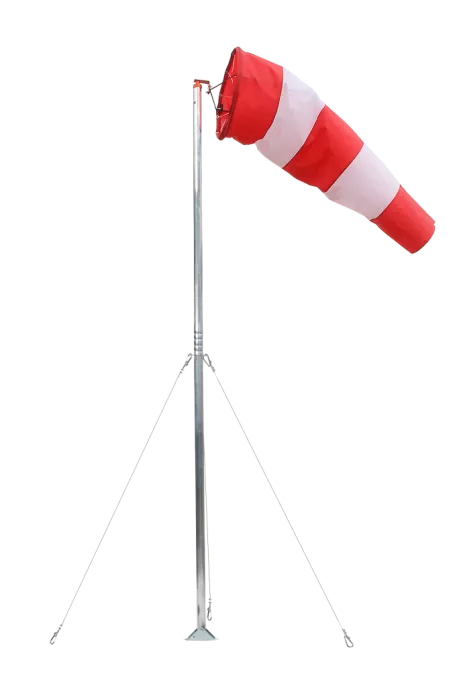 Ветроуказатель  ВУ-М 450.240 мобильный универсальный предназначен для определения направления и приблизительной скорости ветра в светлое время суток