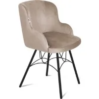 Стул Sheffilton SHT-ST39/S100 (латте/черный муар)