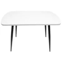 Кухонный стол ВВР Пластиковый Мрамор марквина белый/черный 2 110/70 Ст11595