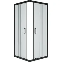 Душевой уголок Метакам Universal Black 80x80 KKS_013565 (матовое стекло)