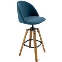 Стул Sheffilton SHT-ST35/S93 (тихий океан/брашированный коричневый/черный муар)