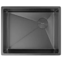 Мойка кухонная ZorG Zerox 54 U / IF Side SF PVD Gunblack