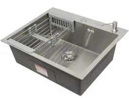 Комплект ARFEKA AF мойка 600505, коландер, дозатор SATIN