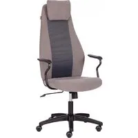 Офисное кресло TetChair Aviator флок/ткань (серый/серый)