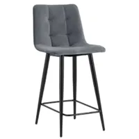 Стул барный Stool Group Джанго полубарный / vd-django-b27 (велюр темно-серый)