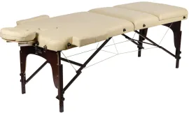 Массажный стол Atlas Sport 3-с 70 см XXL PRO с валиком (бежевый)