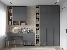 Детская Мультиформ/Бостон - Комплект 1 - Дуб Фербенк/Серый графит (Горизонт)