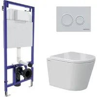 Унитаз подвесной Berges Wasserhaus Vita Rimless 043380 (с сиденьем)