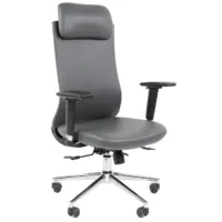 Кресло офисное CHAIRMAN 500LUX (экокожа cерый)