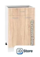 Шкаф напольный Кортекс-мебель Корнелия Лира НШ50р1ш без столешницы (дуб сонома)