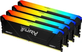Оперативная память Kingston FURY Beast RGB 4x16ГБ DDR4 2666 МГц KF432C16BB2AK4/64