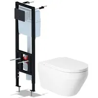 Унитаз подвесной Saniteco KW-9009W Ани Пласт WCP4133