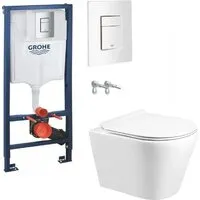 Унитаз подвесной Grado GD-W201T GROHE Rapid Sl 38772SH0 (с кнопкой смыва)