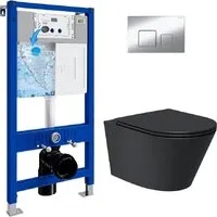 Унитаз подвесной Lauter Longer 2110822B 21901002 (кнопка 219703F, сатин)