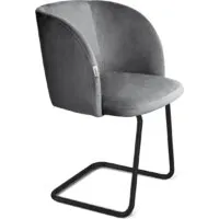 Стул с подлокотниками Sheffilton SHT-ST33/S45-1 (угольно-серый/черный муар)