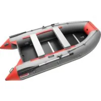 Моторно-килевая лодка Roger Boat Hunter Keel 3200 (малокилевая, серый/красный)