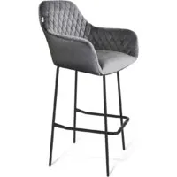 Стул с подлокотниками Sheffilton SHT-ST38/S29 (угольно-серый/черный муар)