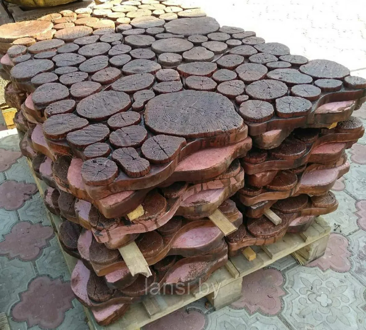 Плитка тротуарная "Пеньки" бетон