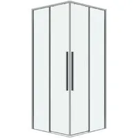 Душевой уголок Grossman Galaxy 80x80x195 300.K33.01.8080.10.00 (хром/прозрачное стекло)