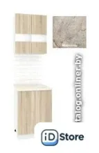 Готовая кухня Кортекс-мебель Корнелия Экстра 60рс2д (дуб сонома/марсель)