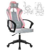 Кресло геймерское Brabix Forcer GM0127 / 533215 (розовый/серый)