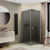 Душевой уголок MaybahGlass MGY-1299-5 (графитовое матовое стекло/хром матовый)