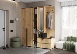 Модульная прихожая Норд Комплект 1 Дуб Крафт (1,9 м.)