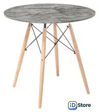 Кухонный стол Mio Tesoro ST-001Ф80 (серый бетон/дерево)