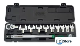 Динамометрический ключ с набором Toptul 1/2" 40-210 Нм GAAI1101