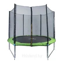 Батут SKYJUMP PRO 10ft (312 cм УСИЛЕННЫЙ) с внешней сеткой безопасности и лестницей