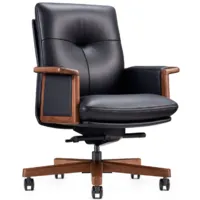 Офисное кресло Norden Vivaldi Black LB / B 2262 Black (кожа черный)