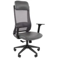 Кресло офисное CHAIRMAN 500LT (экокожа серый/TW-04 серый)