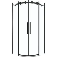 Душевой уголок Grossman Classic 100x100x195 301.K33.04.1010.21.00 (черный матовый/прозрачное стекло)