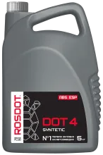 Тормозная жидкость ROSDOT 4, в п/э кан. 5кг